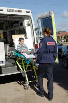 Getting inside an Ambulance